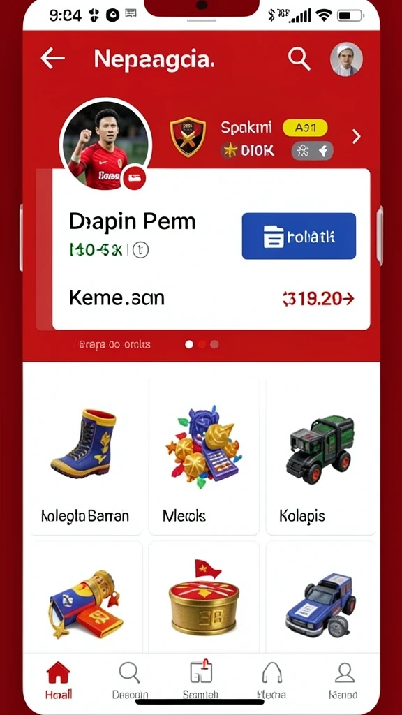 Menu bonus dengan penawaran menarik untuk pemain.