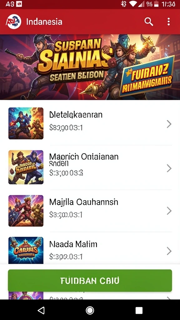 Fitur leaderboard yang menunjukkan peringkat pemain.