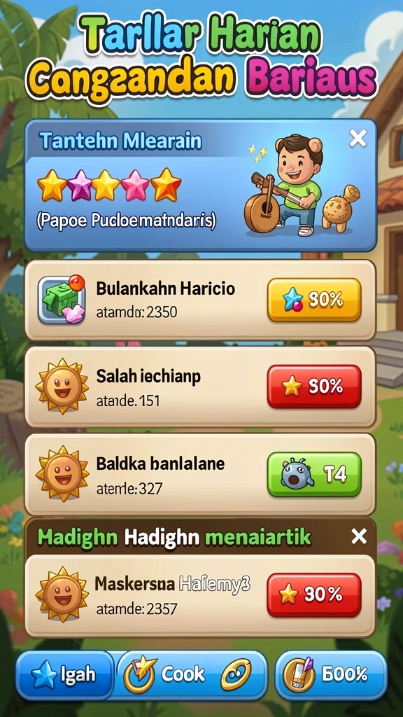 Grafis permainan yang menakjubkan dan penuh warna.