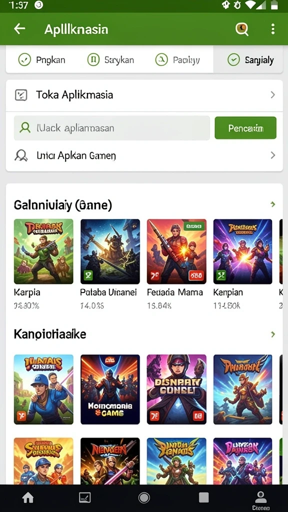Beragam pilihan permainan yang menarik untuk semua pengguna.