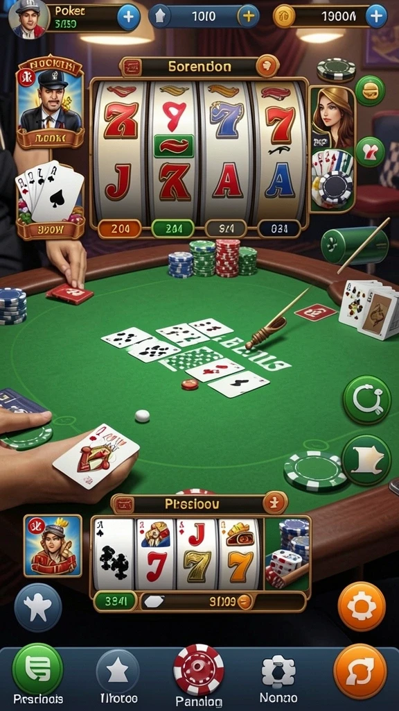 Tampilan layar utama dengan pilihan slot yang menarik.