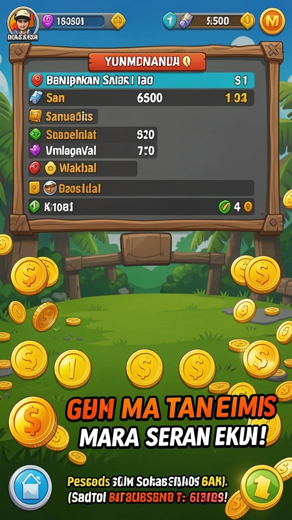 Tampilan menarik dari permainan slot AQUASLOT.