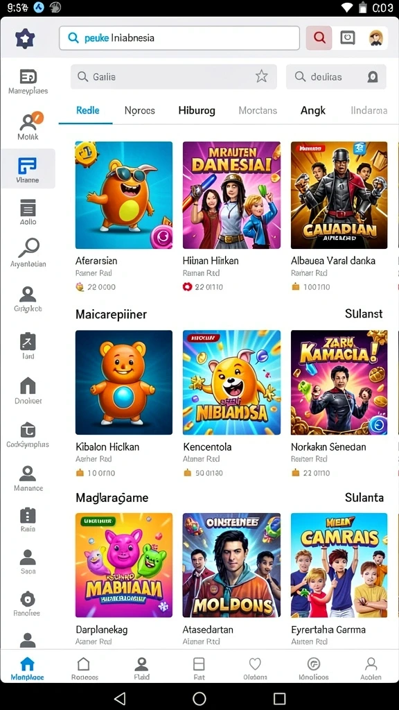 Berbagai mesin slot dengan tema unik.