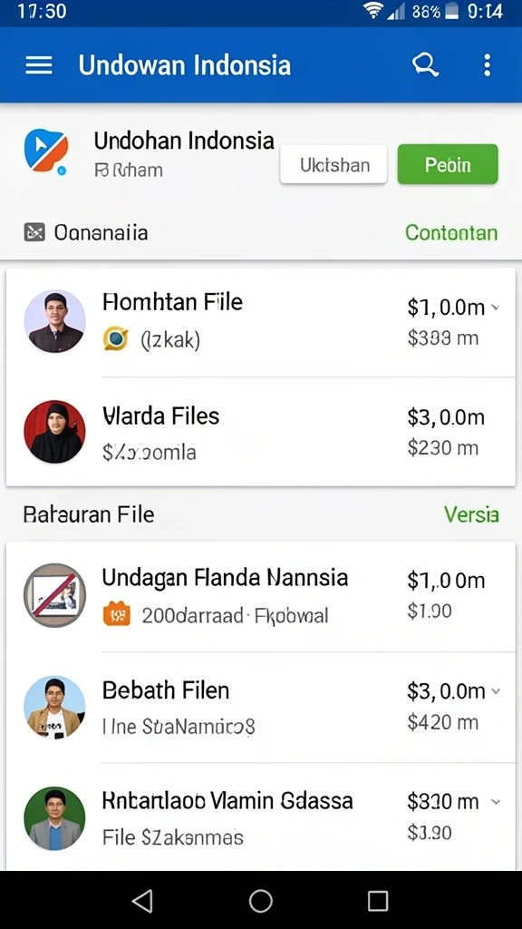 Tampilan antarmuka yang ramah pengguna.