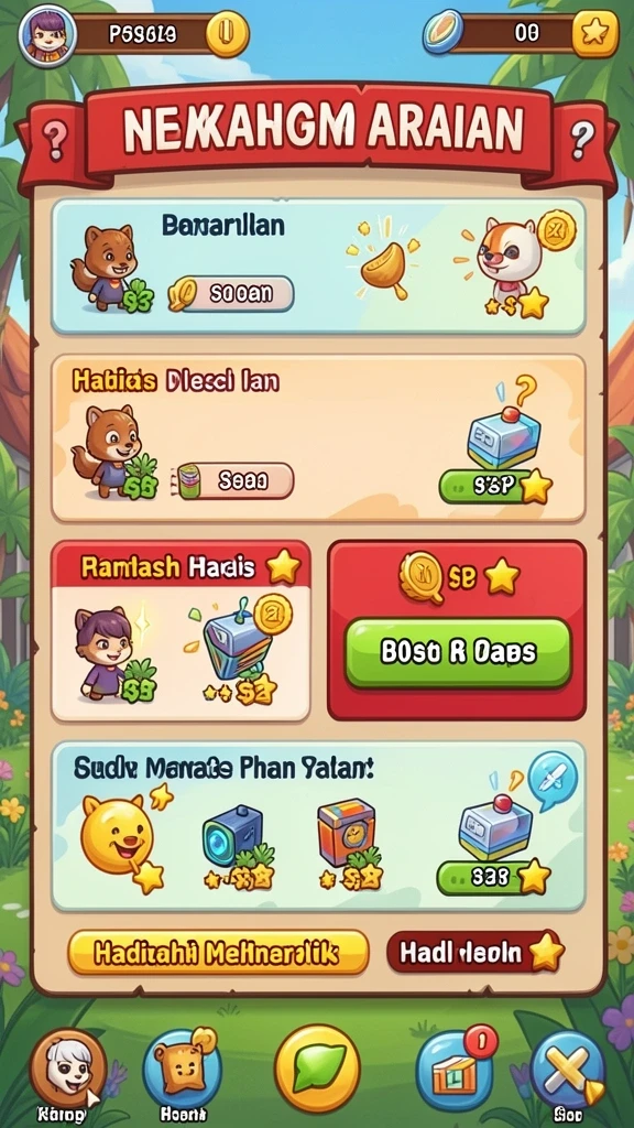 Salah satu tantangan menarik dalam level baru.