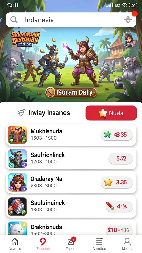 Memperlihatkan karakter yang siap untuk berpetualang.