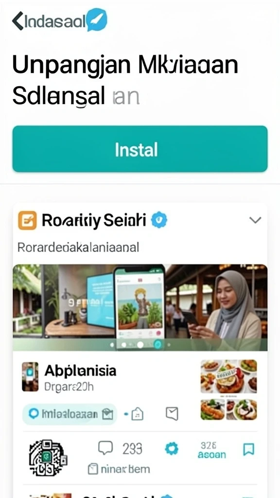 Tampilan antarmuka yang segar dan ramah pengguna.