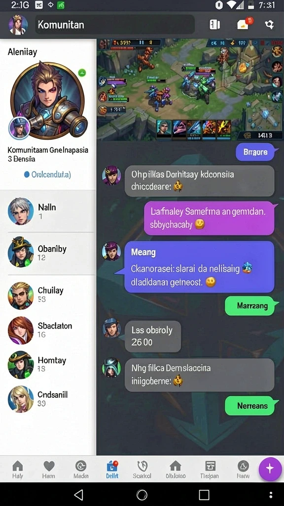 Hadiah menarik menanti setiap pencapaian dalam game.