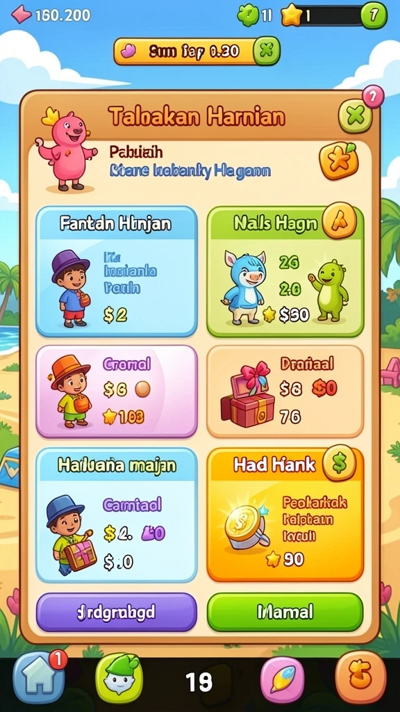 Mode permainan kompetitif yang seru.
