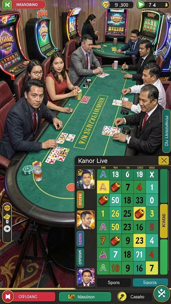 Memperlihatkan fitur multiplayer dengan pemain lain.