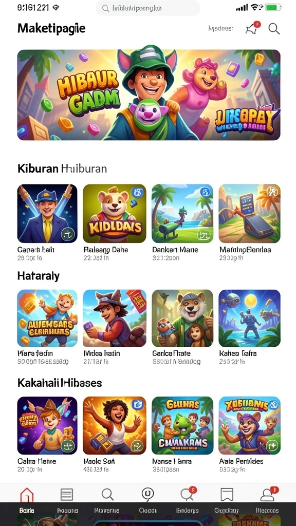 Level mahjong yang beragam dan menantang.