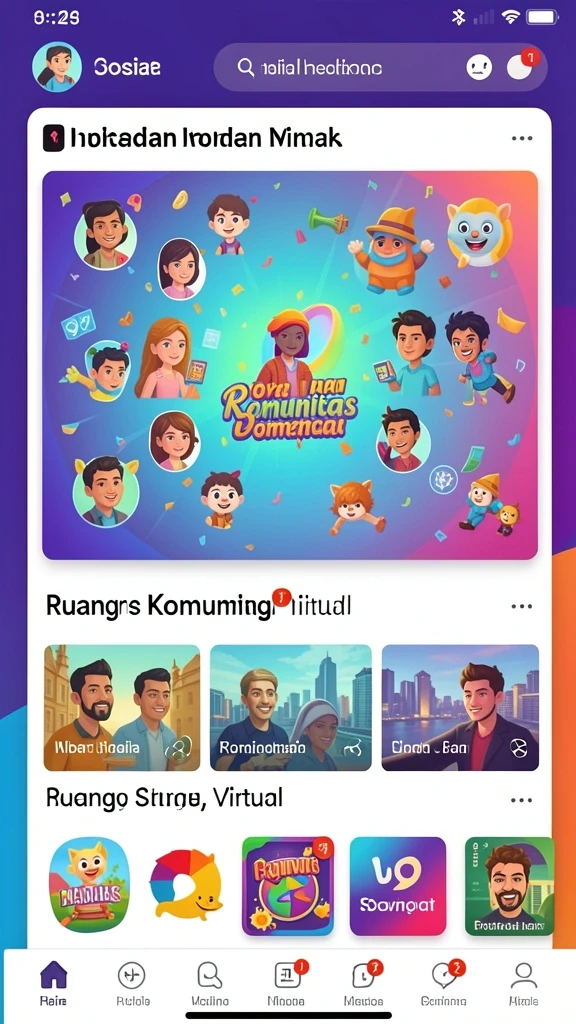 Berbagai pilihan permainan yang menarik dan seru.