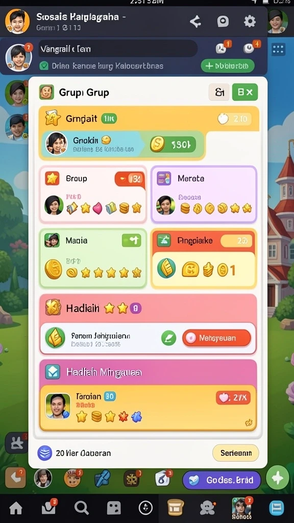 Momen multiplayer yang menyenangkan dengan teman-teman Anda.