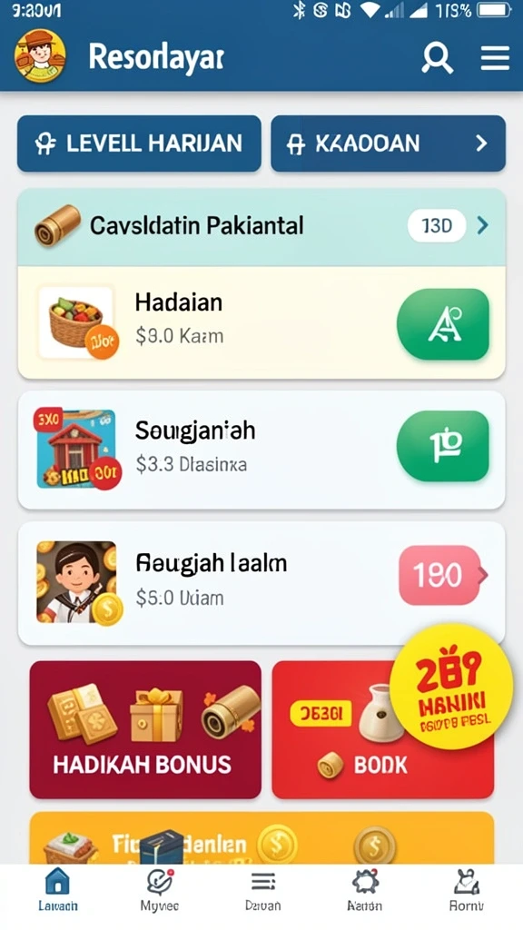 Pengalaman bermain yang interaktif dan mengasyikkan.
