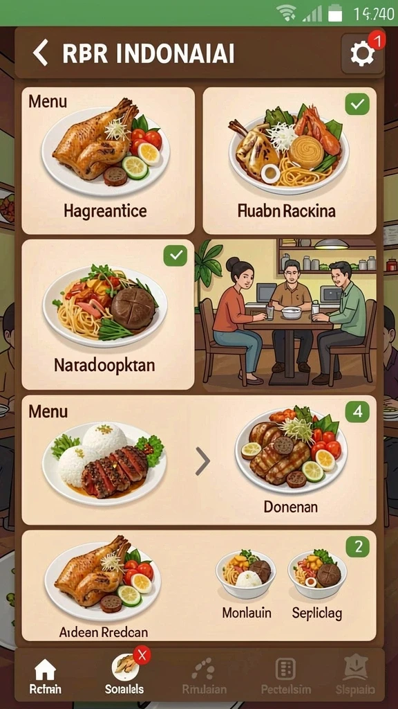 Menunjukkan misi menarik yang sedang dilakukan pemain.