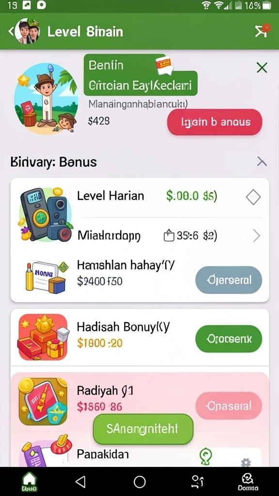Fitur live draw untuk melihat hasil secara langsung.