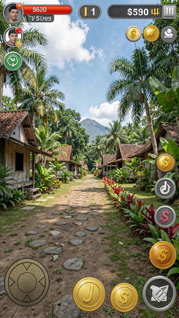Tampilan awal yang menarik dan penuh warna.