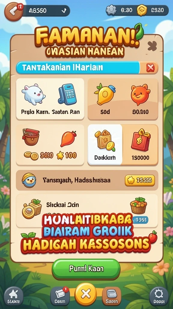 Fitur upgrade karakter yang seru.