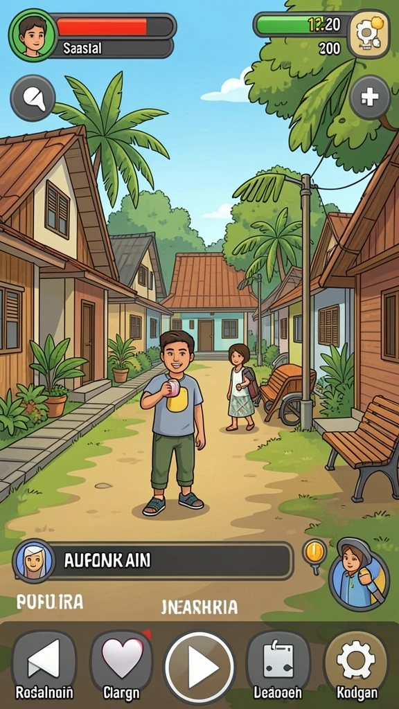 Tampilan awal yang cerah dan menarik.